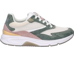 Gabor Rollingsoft dames sneaker - Groen multi - Maat 40,5