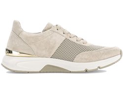 Gabor rollingsoft sensitive 86.897.33 - dames rollende wandelsneaker - beige - maat 38 (EU) 5 (UK)