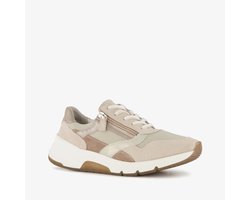 Hush Puppies suede dames sneakers beige bruin - Maat 37 - Echt leer - Uitneembare zool