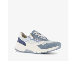 Hush Puppies suede dames sneakers blauw wit - Maat 39 - Uitneembare zool