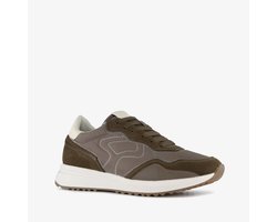 Hush Puppies suede dames sneakers kaki bruin - Maat 41 - Uitneembare zool