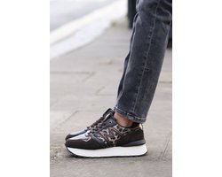 Mexx Sneaker Juju Humper Black/brown Dames - Maat 42