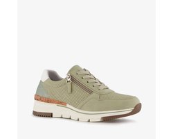 Natuform dames sneakers met kurkdetail groen - Maat 38 - Uitneembare zool