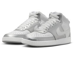 Nike Court Vision Mid - Maat 40 - Wit / Zilver - Sneakers Dames