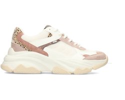 POSH by Poelman GIGI Dames Sneakers - Wit met roze combinatie