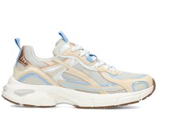 POSH by Poelman HARPER Dames Sneakers - Wit met blauwe combinatie