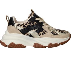 POSH by Poelman Sneakers - Dames - Beige - Maat:41