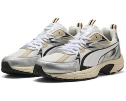 PUMA Milenio tech_ Unisex Sneakers - Warm White-PUMA White-PUMA Silver