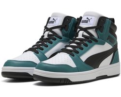 PUMA Rebound v6 Unisex Sneakers - Emerald Ice-PUMA Black-PUMA White