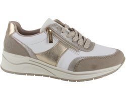 Rieker Dames Sneaker - N9504-80 Wit/Combi - Wijdte H - Maat 38
