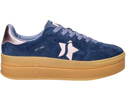 Skechers Academy Hi dames sneaker - Blauw - Maat 38
