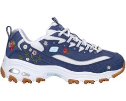 Skechers D'Lites Spring Bloom dames sneaker - Blauw - Maat 38