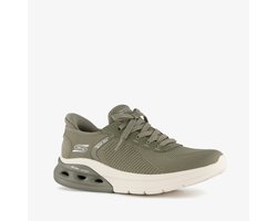 Skechers Slip-ins: BOBS Sport Arc Wave 2.0 dames sneakers groen - Maat 41 - Extra comfort - Memory Foam