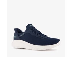 Skechers Slip-ins: Bobs Sport Squad dames sneakers blauw - Maat 39 - Extra comfort - Memory Foam