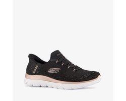 Skechers Slip-ins: Summits - Brilliant Shine dames sneakers - Zwart - Extra comfort - Memory Foam - Maat 39