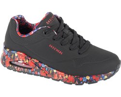 Skechers Uno - Majestic Garden Dames Sneakers - Zwart