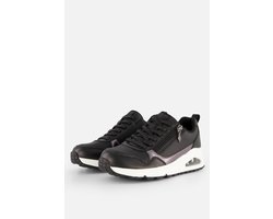 Skechers Uno- Metallic Sliders Dames Sneakers - Zwart