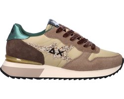 Sun 68 Stargirl Glitter dames sneaker - Beige multi - Maat 40