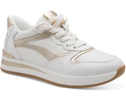 Tamaris Comfort Essentials Dames Sneakers - WIT/GOUD