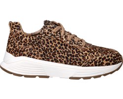 Xsensible Chain Sneakers - Ponyhair - Dames - Bruin - Maat 38