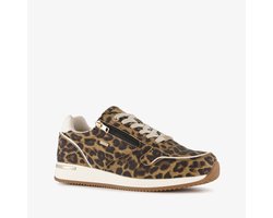 XX by Mexx dames sneakers met panterprint bruin - Maat 38 - Uitneembare zool