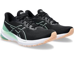 Asics GT-1000 12 - Unisex /Hardloopschoen - Zwart/Groen - Maat 42.5