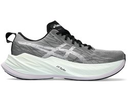 Asics Superblast. Hardloopschoenen - Unisex-Grijs/Groen- Maat 41.5