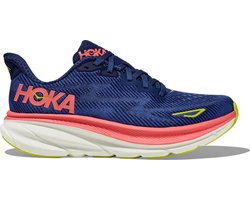 Hoka 1127896 Clifton 9 Women Evening Sky/Coral