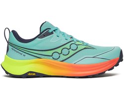 Saucony | Peregrine 16 | Trailschoenen | Heren | Splash / Citron Blue Clair | 48 -