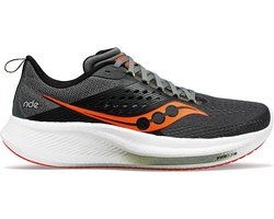 Saucony | Ride 17 | Hardloopschoenen | Heren | Shadow / Pepper | 44.5 -