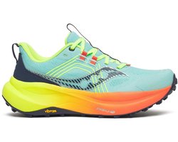 Saucony | Xodus Ultra 4 | Trailschoenen | Dames | Splash / Fire Blue Clair | 42 -