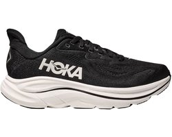 Hoka Clifton 10 Hardloopschoenen - Zwart/Wit - Maat 41 1/3 - Heren