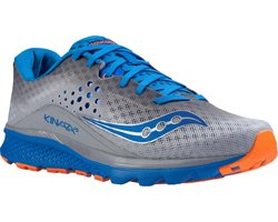 Saucony Kinvara 8 hardloopschoenen Heren Hardloopschoenen - Maat 44.5 - Mannen - grijs/blauw/oranje