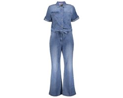 Geisha Jumpsuit Denim Jumpsuit Met Strikdetail 61047 10 000810 Blue Denim Dames Maat - M