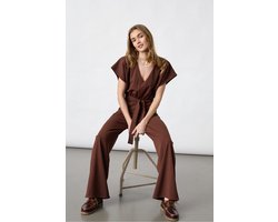 SISTERS POINT Girl-ju.v - Dames Jumpsuit - Brown - Maat L