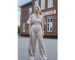 SISTERS POINT Gisela-ju - Dames Jumpsuit - Champagne - Maat M