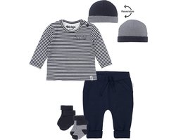 Dirkje - Noppies - Kledingset - 2 delig - Broek Naupli Navy - Shirt getreept - Maat 44