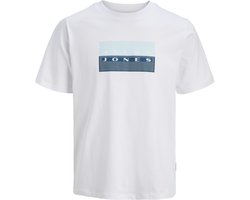 JACK&JONES - JCOFUSION DOTS PRINT TEE SS CN SN JNR - Jongens - T-shirts - wit - maat 140