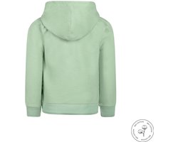 Koko Noko - Kledingset - Basic Collection - Bio Cotton - Dark grey jeans - Sweater with hood Faded green - Maat 104