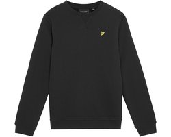 Lyle & Scott Brush Back Crew Neck Sweatshirt Truien & Vesten Jongens - Sweater - Hoodie - Vest- Zwart - Maat 152/158