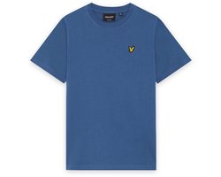Lyle & Scott Plain T-shirt Polo's & T-shirts Jongens - Polo shirt - Blauw - Maat 170/176