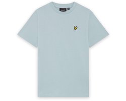 Lyle & Scott Plain T-shirt Polo's & T-shirts Jongens - Polo shirt - Lichtblauw - Maat 128/134