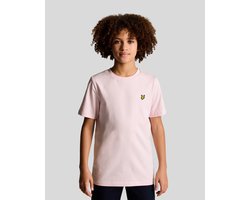 Lyle & Scott Plain T-shirt Polo's & T-shirts Jongens - Polo shirt - Lichtroze - Maat 152/158