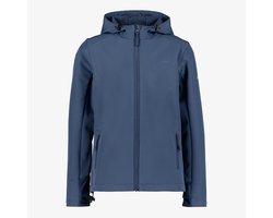 Mountain Peak kinder softshell jas blauw - Maat 128