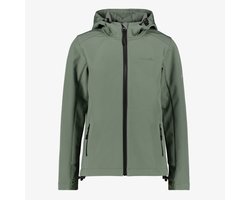Mountain Peak kinder softshell jas groen - Maat 116