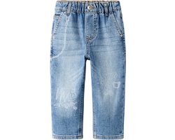 Name It - Broek - NMMBen - Decor Jeans - Tapered Fit - Medium Blue Denim - Maat 104