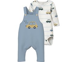 NAME IT - NBMVONNE SWEAT OVERALL BOX BRU SET - Baby - Broeken