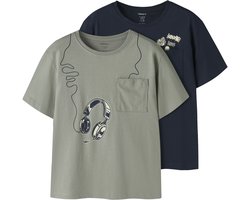 NAME IT - NKMVILIAN 2P SS NREG TOP - Jongens - T-shirts