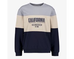 Name It Reg jongens sweater blauw beige - Maat 146