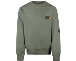 No Way Monday Jongens Loose Fit Trui - Faded green